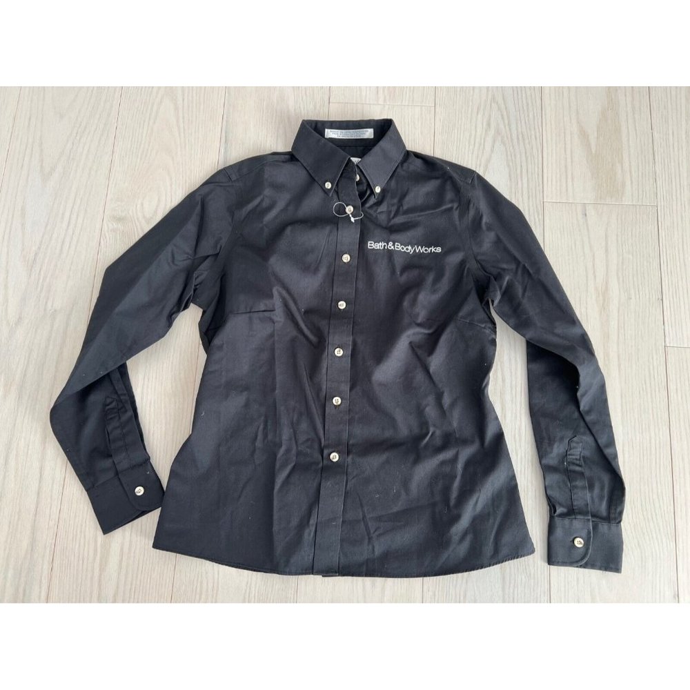 Bath & Body Works Forsyth Long Sleeve Button Shirt Black ( S )